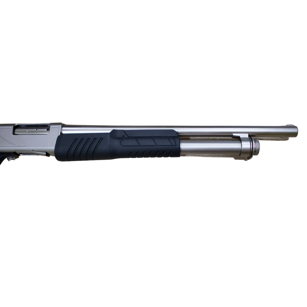 Hatsan Optima AimGuard Pompa 12/76 18″ Chromed Marine Fixed Stock + Pistol Grip in the box